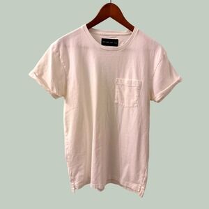 Abercrombie & Fitch Heavyweight Pocket T-Shirt Mens Small White
